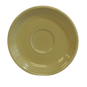 Fiesta Homer Laughlin Yellow‎ Saucer USA L.L.B Lead Free Vintage Plate